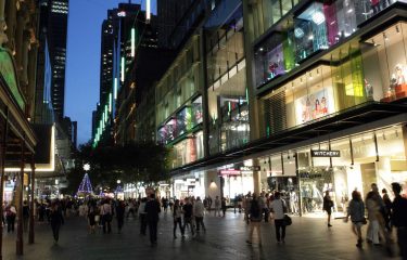 Pitt Street Mall Catenary Lighting - Ronstan Tensile Architecture