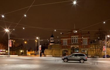 Beresford Square Catenary Lighting