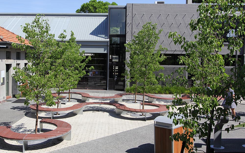 Ronstan Tensile Architecture supplied and installed the St. Catherine’s School Greening Trellis to the new buildings as part of a large campus redevelopment.
