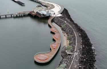St Kilda Pier Penguin Boardwalk Tensile Mesh Balustrade Infill
